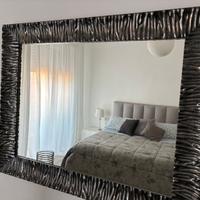 Specchio rettangolare argento elegante