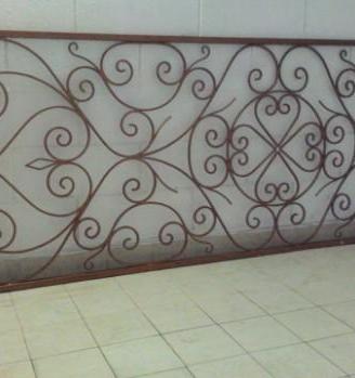 Parete divisoria in ferro battuto