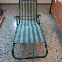 Sdraio basculante giardino con poggiatesta