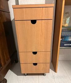 mobiletto cassettiera da bagno / parrucchiere