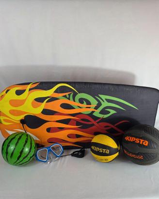 Bundle sport: Bodyboard – Basket – Snorkeling