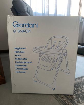 Seggiolone pappa Giordani NUOVO