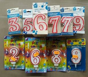 Lotto 24 candele compleanno