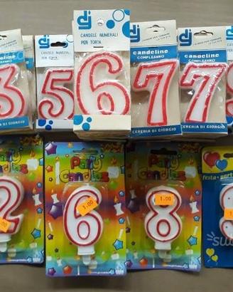 Lotto 24 candele compleanno