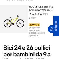 bici per ragazzo