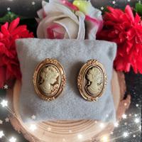 Orecchini vintage cammeo