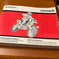 Manuale HONDA CRF250R