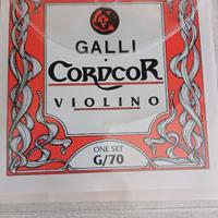 corde violino Galli Cordor one set G/70