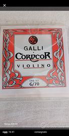 corde violino Galli Cordor one set G/70