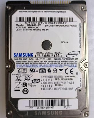 Hard disk Samsung 2.5" PATA IDE 160Gbyte HM160HC