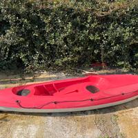 Kayak sit-on-top con carrello + pagaia