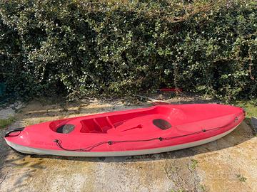 Kayak sit-on-top con carrello + pagaia