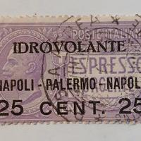 Regno 1917- posta aerea- espresso  25 ct