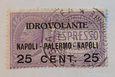 Regno 1917- posta aerea- espresso  25 ct