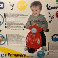 Vespa Chicco con rotelle luci suoni nuovo