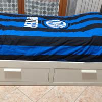 Struttura letto divano/2 cassetti BRIMNES ikea