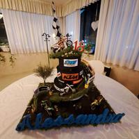 Torta scenografica "Motocross"