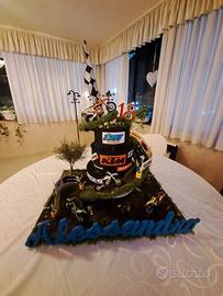 Torta scenografica "Motocross"