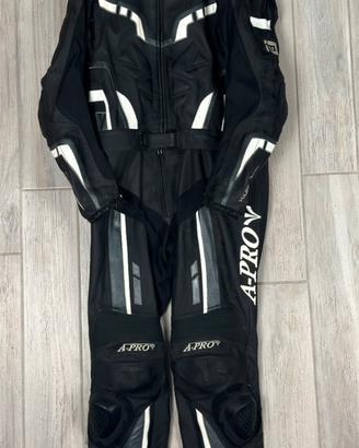 Tuta da moto A-Pro in pelle - divisibile