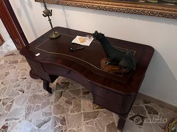 Scrivania stile impero+vetrinetta primi anni 800