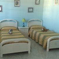 Scrivania con letti e comodino .