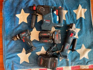 Kit atrezzi bosch a batteria 3 pezzi