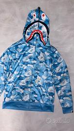 BAPE Blue Camo Tiger Shark Full-Zip Hoodie