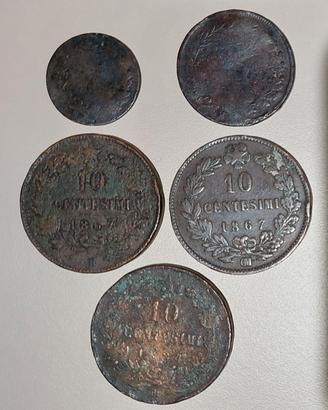 10 Centesimi - 1867 - Regno d'Italia