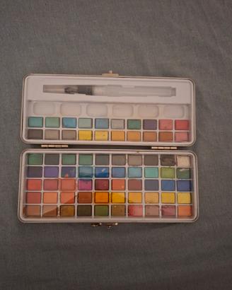 Set acquerelli con pennello