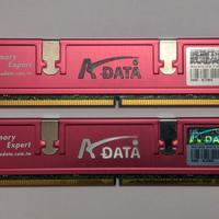 ADATA AD2800001GOU DDR2 2 Moduli 1 GB 800 MHz RAM