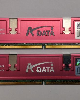 ADATA AD2800001GOU DDR2 2 Moduli 1 GB 800 MHz RAM