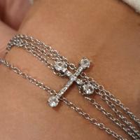 Bracciale Giorà By Raspini, croce in cristalli.