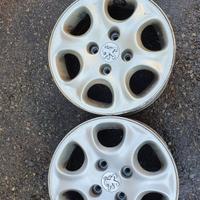 2 CERCHI IN LEGA PEUGEOT 206 DA 14 POLLICI USATI