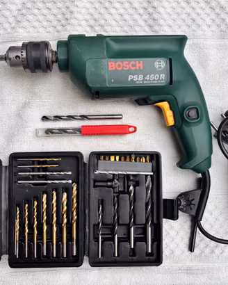 Trapano elettrico Bosch usato + set di punte🔩⚙️