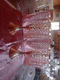 Candelabri in metallo e vetro