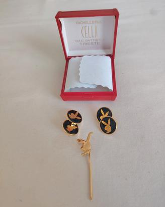 Gemelli per camicia con spilla per cravatta