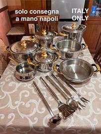 batteria pentole e bollilatte shelly’s design