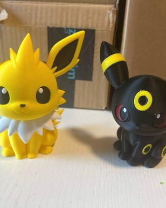 Bundle statuette Jolteon Umbreon Chibi