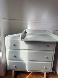 Fasciatorio cassettiera Maison du mond verde acqua