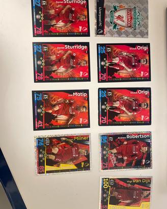 Lotto 9 Carte Match Attax 2018/19 Liverpool