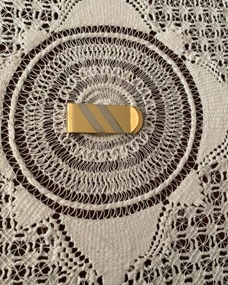 Fermasoldi vintage dorato 24K Italia