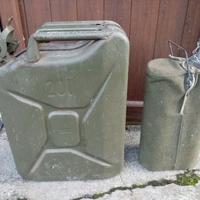tanica benzina 1985 e borraccia alluminio