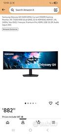 Samsung Odyssey G9 49” Curvo 240Hz Dual QHD 5120x1