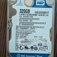 Hard Disk Western Digital Scorpio Blue 320GB 2,5” 