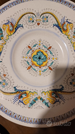 Piatto decorativo antico in porcellana 32 cm diame