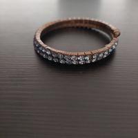 Braccialetto a spirale con brillantini