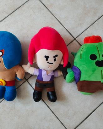 Tris Peluche Brawl Stars – El Primo, Colt e Spike