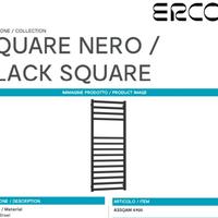 Scaldasalviette termoarredo idraulico Nero Opaco