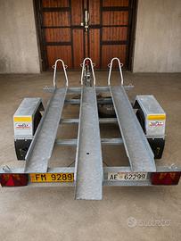 Carrello rimorchio portamoto Pedretti