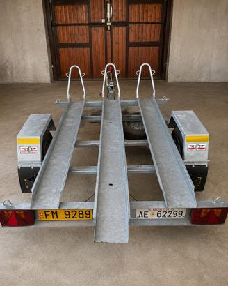 Carrello rimorchio portamoto Pedretti